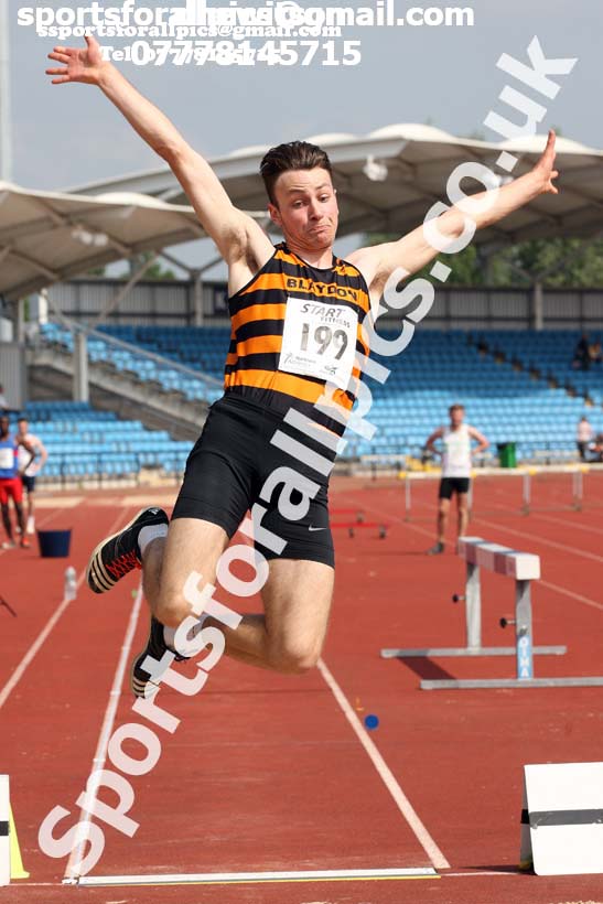 Senior mens long jump, Northern Senior and Under-20s Champs., Sports City, Manchester. Photo: David T. Hewitson/Sports for All Pics